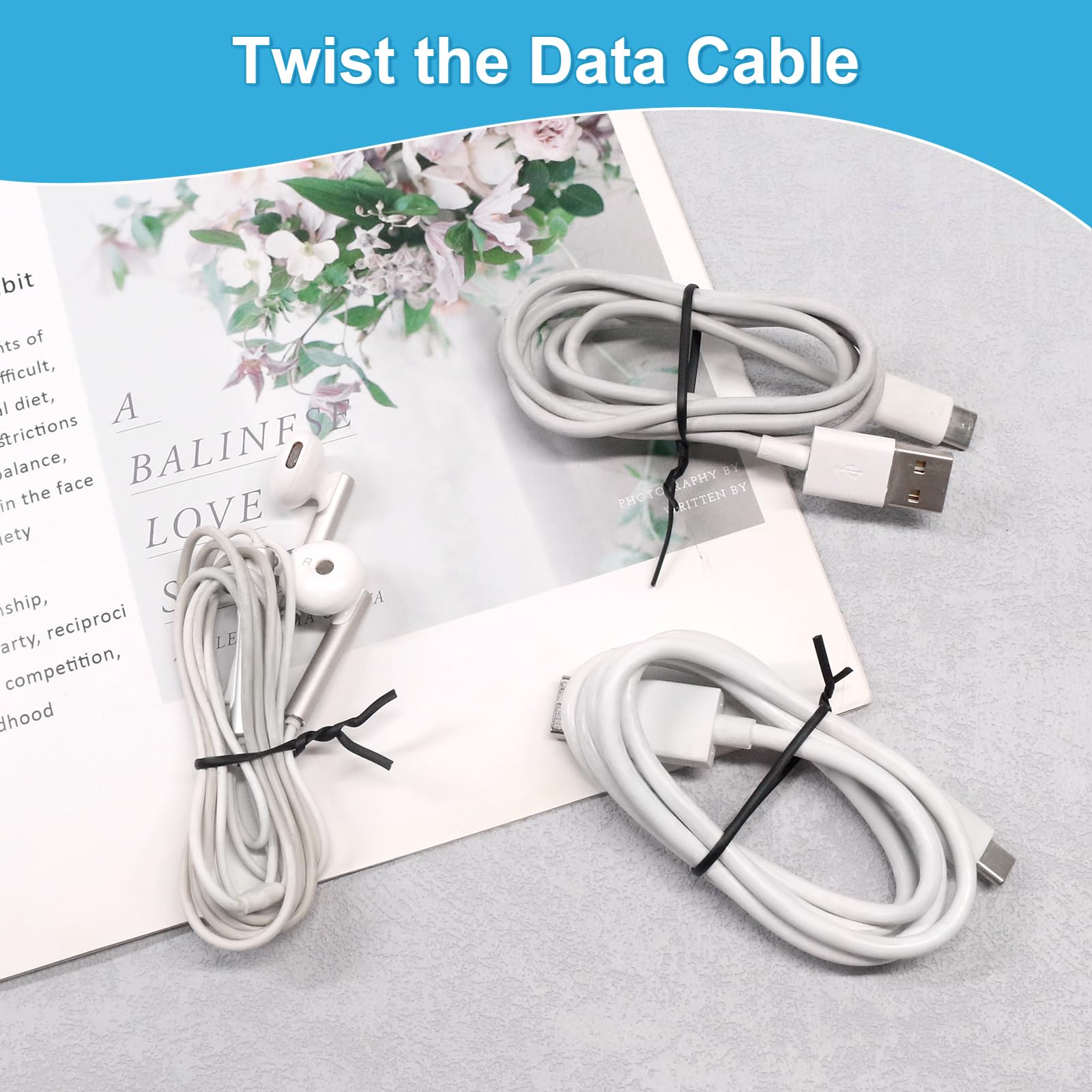 SumDirect 1000Pcs 5inches Plastic Twist Bag Gift Bag Cable Ties for Party Cello Candy Bags Cake Pops (5inches) - Image 4