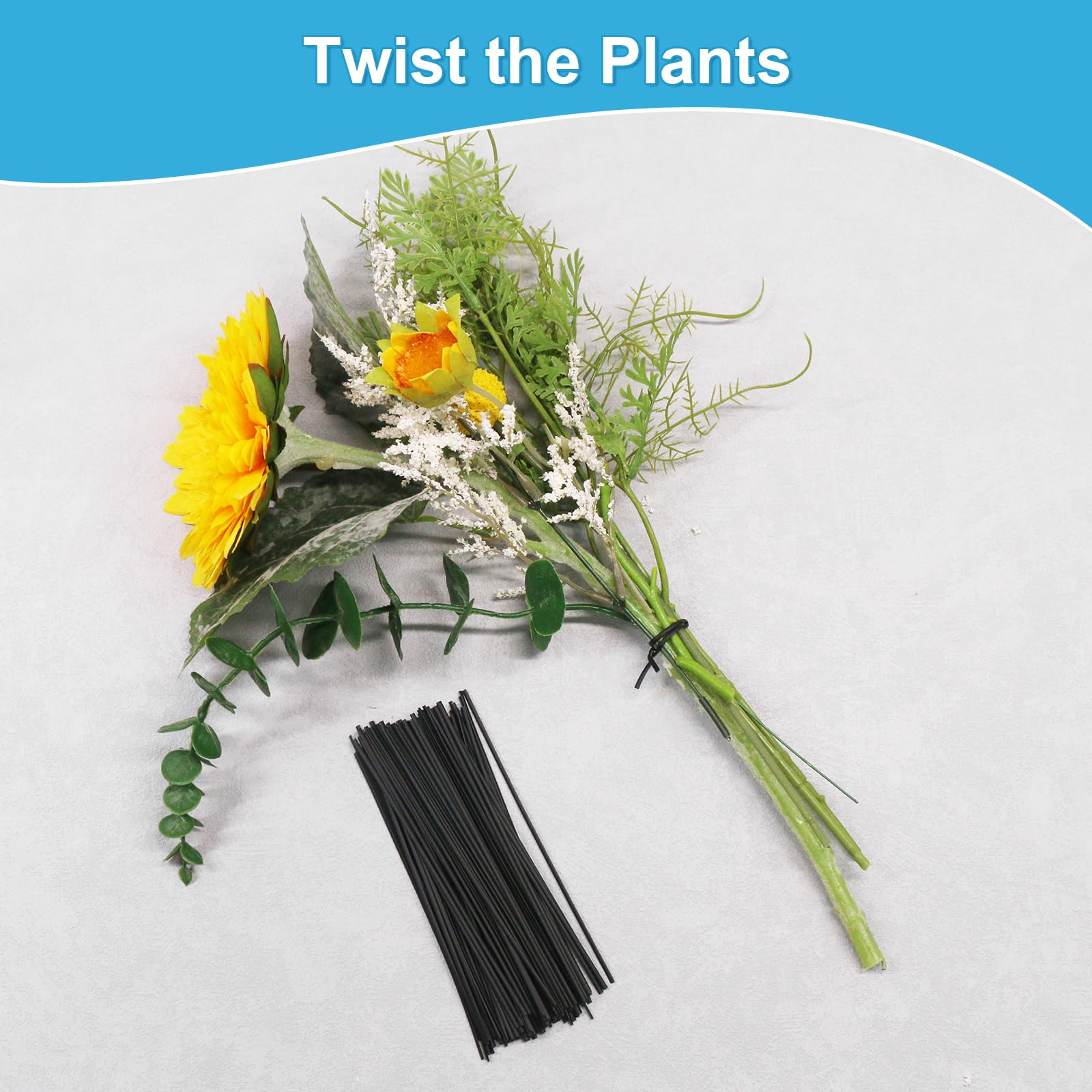 SumDirect 1000Pcs 5inches Plastic Twist Bag Gift Bag Cable Ties for Party Cello Candy Bags Cake Pops (5inches) - Image 7