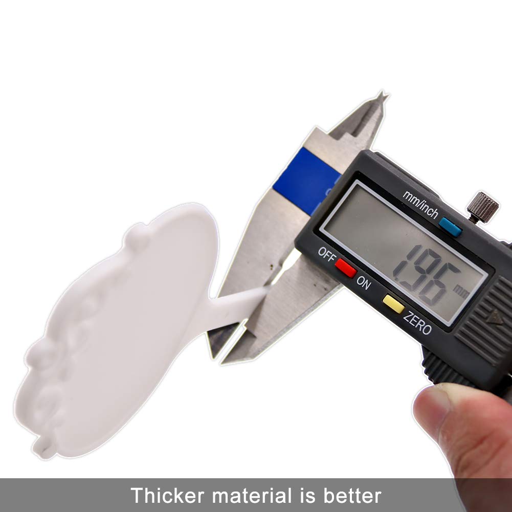 SumDirect® 100pcs 2.68"x6.5" Thick Plastic Waterproof Plant T-Type Tags Markers Nursery Garden Labels (White) - Image 3