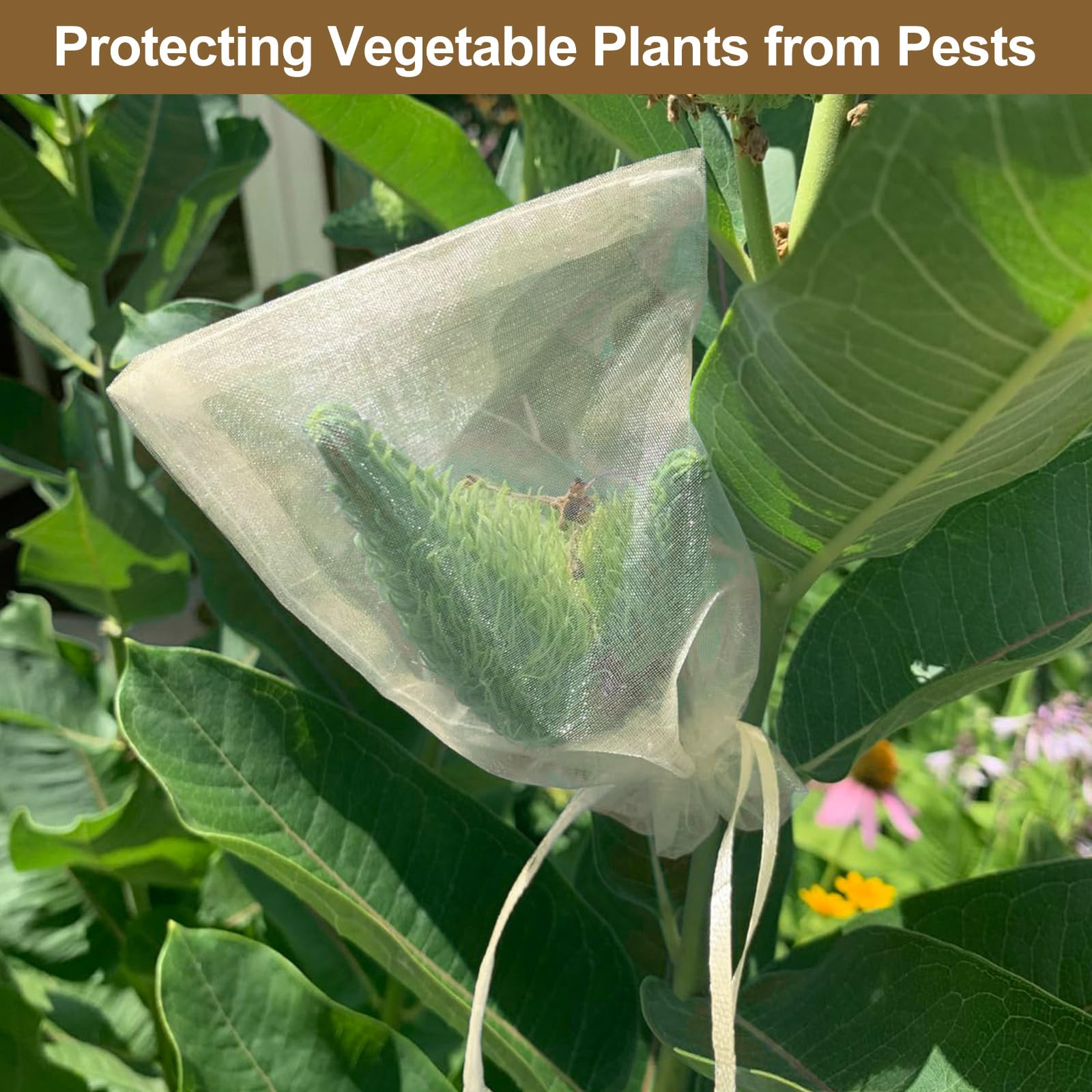 SumDirect 100Pcs 4x6inch Sheer Drawstring Organza Jewelry Pouches Wedding Party Christmas Favor Gift Bags (Beige) - Image 7