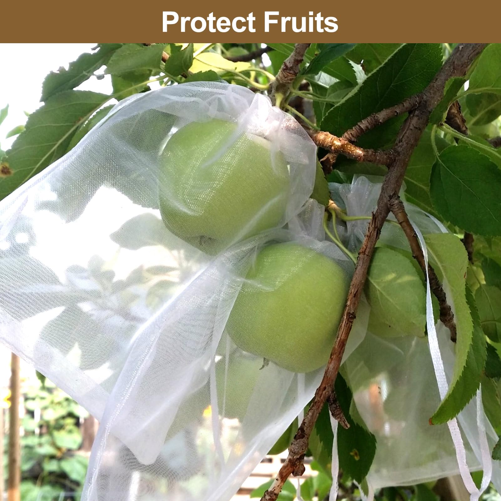 SumDirect 100Pcs 5x7 inch White Sheer Drawstring Organza Jewelry Pouches Wedding Party Christmas Favor Gift Bags - Image 7