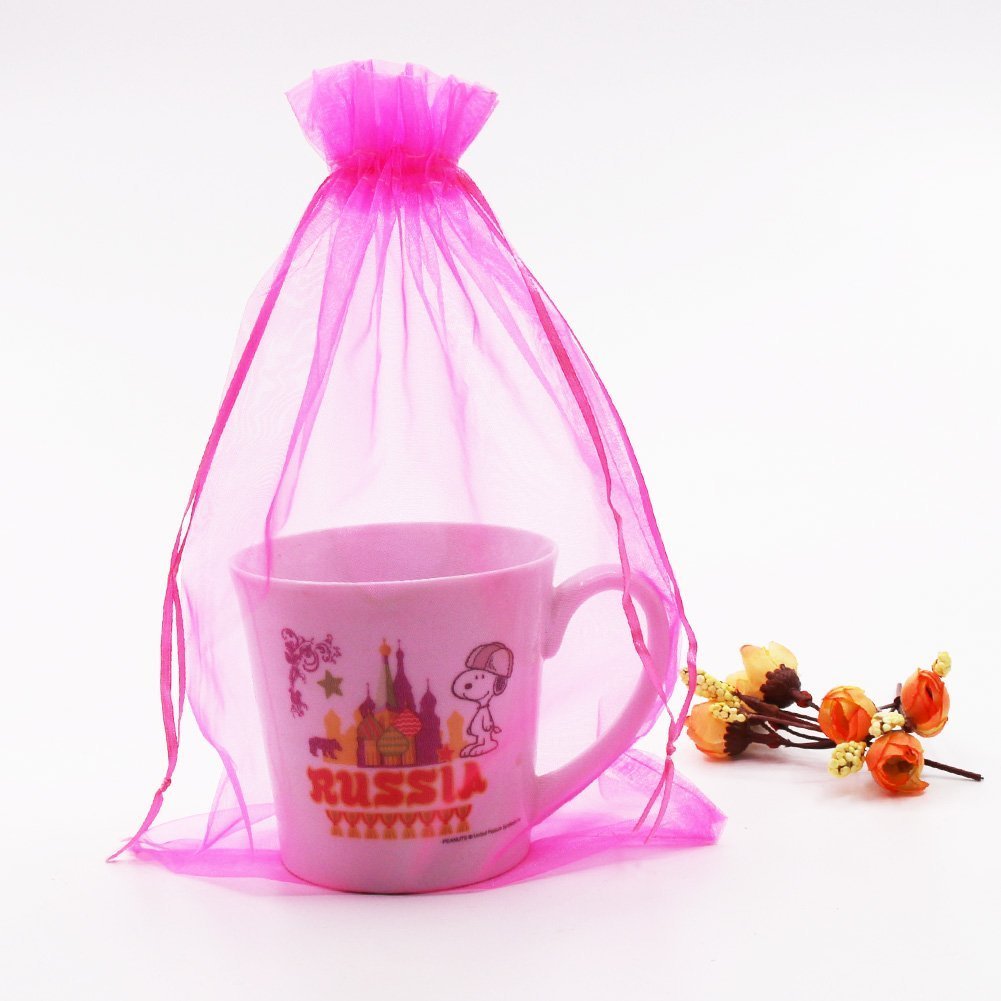 SumDirect 100Pcs 8x12 Inches Organza Gift Party Favor Bags with Drawstring (Assorted Colors) - Image 9