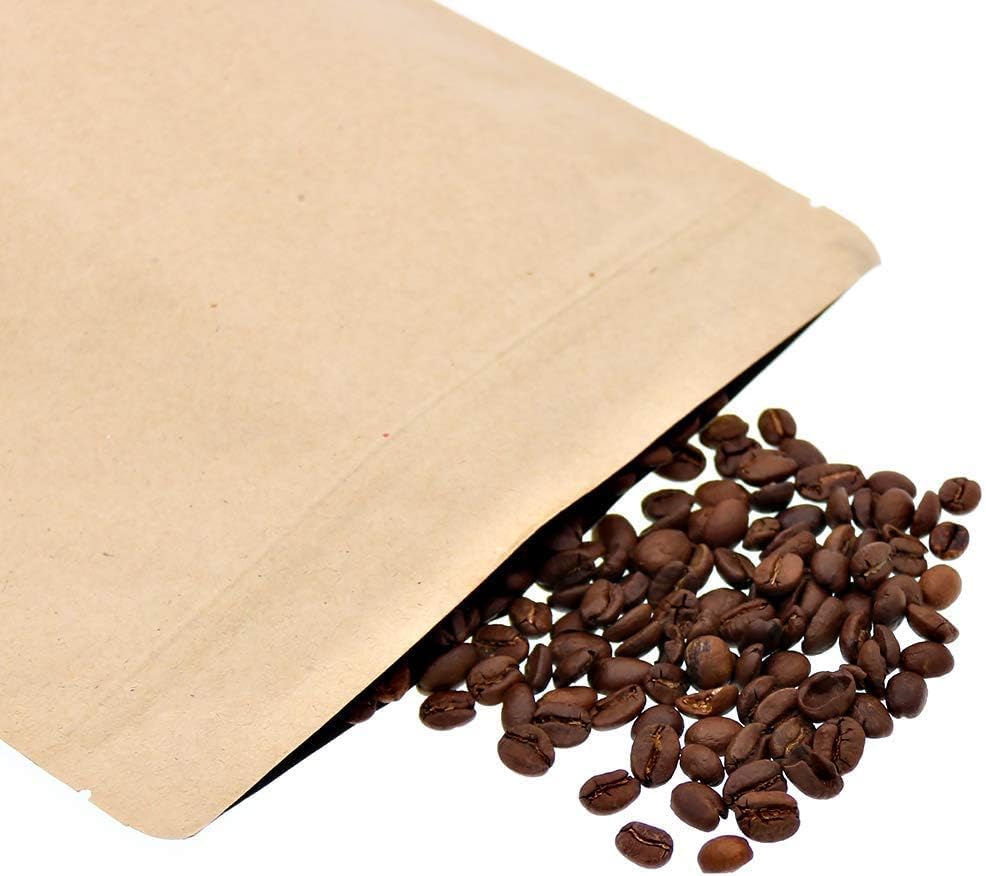 SumDirect Kraft Stand Up Pouches - 100 Pack Self-Sealing Zipper Food Storage Reusable Bags with Foil Lined for Home or Business (5X7 Inch,100PCS) - Image 8